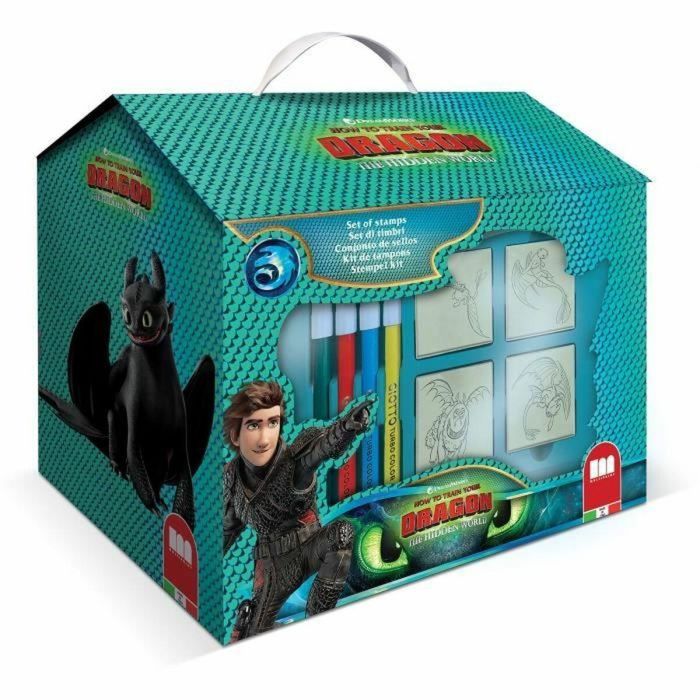 Multiprint 9888 Casa para colorear con 7 sellos Dragón