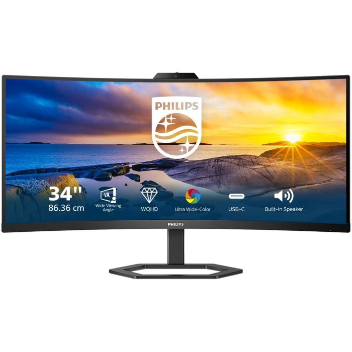 Philips 34E1C5600HE Monitor Curvo VA 34" 4K Ultra HD (3440x1440) 100Hz con USB-C, HDMI y Cámara Web 5MP 0 Philips 34E1C5600HE Monitor Curvo VA 34" 4K Ultra HD (3440x1440) 100Hz con USB-C, HDMI y Cámara Web 5MP 0