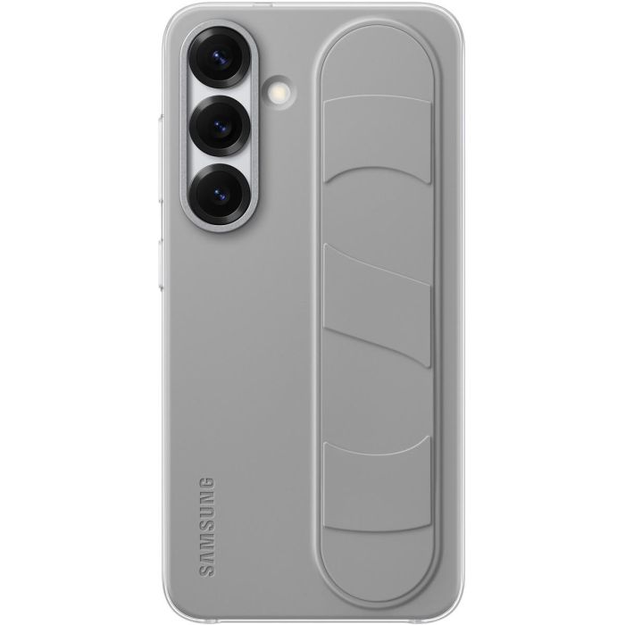 Samsung Funda Standing Grip Galaxy S25 Gris para Samsung Galaxy S25 - Soporte de Mesa 15,8 cm (6.2") 1
