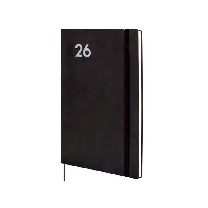 Finocam Y11-165x240 mm Svv Agenda Dynamic Mara de Tapa Blanda Profesional Negro 2026