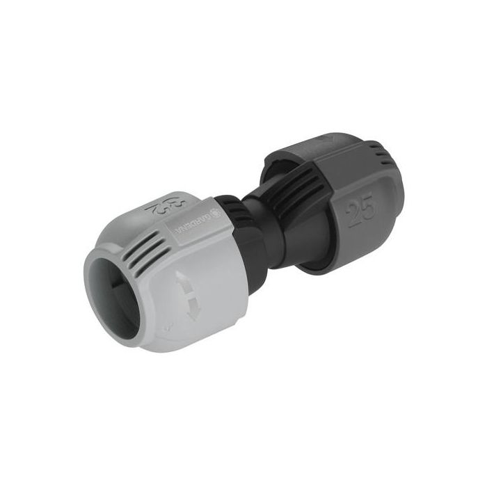 GARDENA Sprinklersystem Reduktionsverbinder Acoplamiento Manguera 32 mm a 25 mm Negro Gris