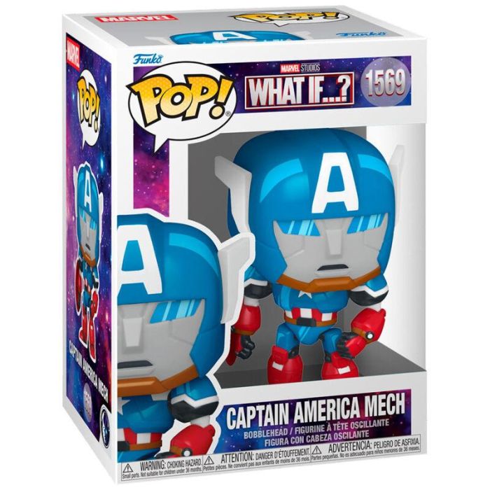 Figura POP Marvel What If..? Capitan America Mech 0 Figura POP Marvel What If..? Capitan America Mech 0