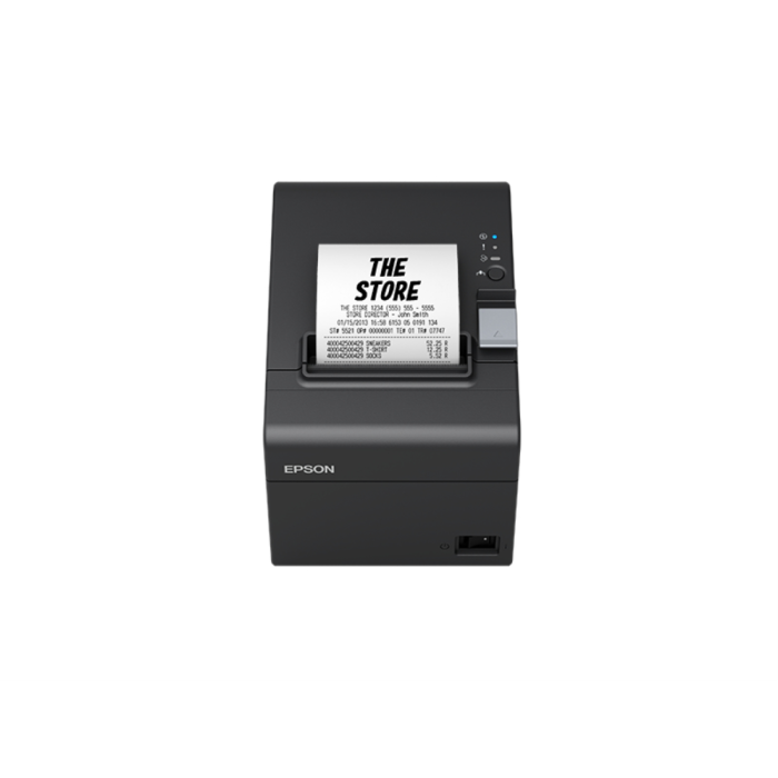 Epson TM-T20III Impresora de Recibos POS Térmica Directa 203 DPI, 250 mm/s, Ancho 80 mm, USB/Serie/Ethernet, Ahorro Papel, Negro