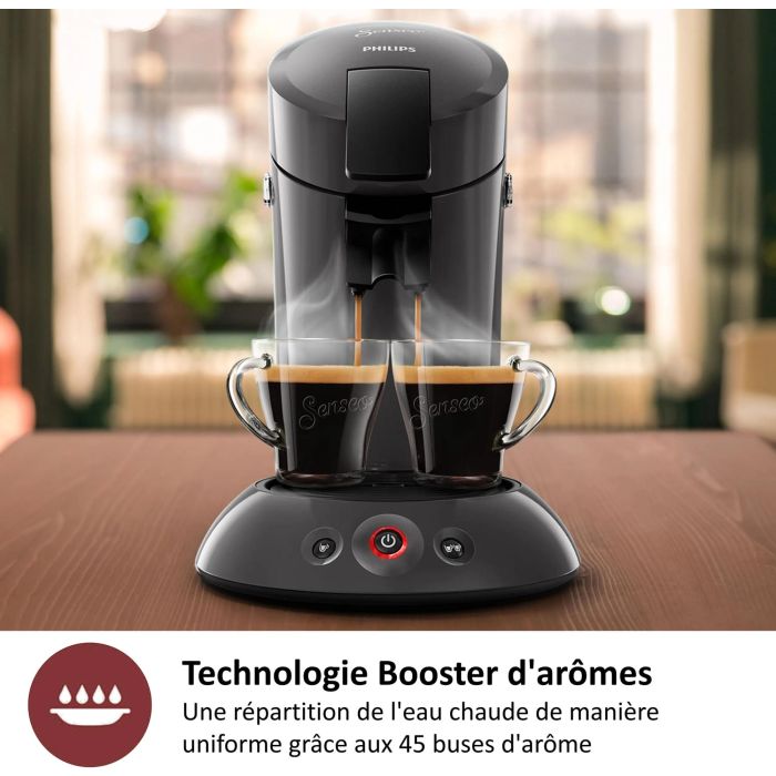 Philips Cafetera Capsulas Senseo Original Plus 0,7L Negra 5