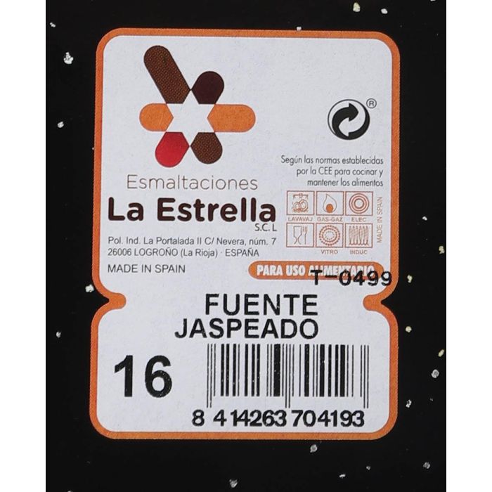 La Estrella Fuente Jaspeada ø23x17x4.5 cm 0.6L (12 Unidades)