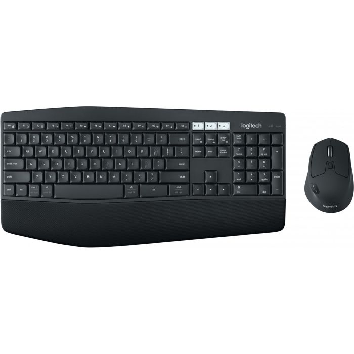 Logitech 920-008226 MK850 Performance Teclado Inalámbrico RF Wireless + Bluetooth QWERTY Internacional de EE.UU. Negro con Ratón