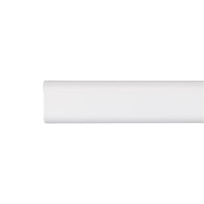 Barra armario ovalada metal blanco 150cm cintacor - storplanet