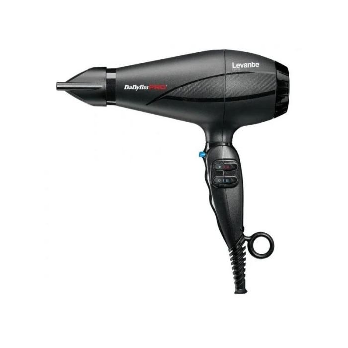 Babyliss Secador de Pelo Profesional Levante Ionic 2100W, Motor AC, 3 Velocidades, 3 Temperaturas, Aire Frío, Anti-Frizz