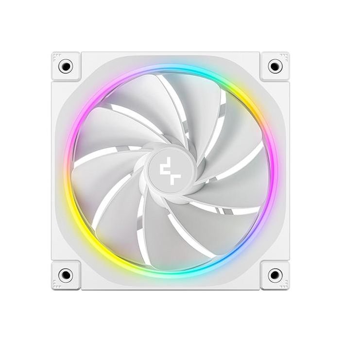 DeepCool FL12R WH-3 IN 1 Ventilador 120mm Triple-Pack Blanco para PC, Compatible PWM, Rodamiento FDB, Iluminación LED 2