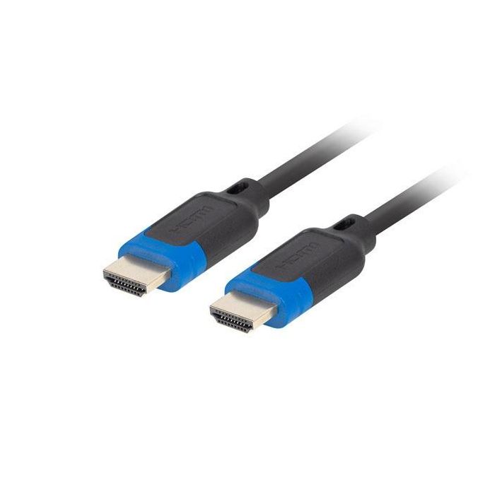 Lanberg CA-HDMI-30CC-0030-BK Cable HDMI de Alta Velocidad 2.1, 3 metros, Tipo A Macho-Macho, 48 Gbit/s, ARC, Contactos Chapados en Oro, Color Negro 1 Lanberg CA-HDMI-30CC-0030-BK Cable HDMI de Alta Velocidad 2.1, 3 metros, Tipo A Macho-Macho, 48 Gbit/s, ARC, Contactos Chapados en Oro, Color Negro 1