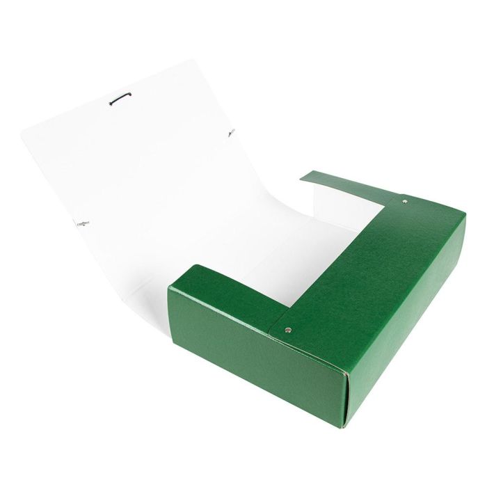 Carpeta Proyectos Liderpapel Folio Lomo 90 mm Carton Gofrado Verde 8