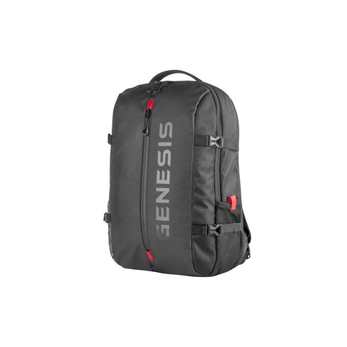 GENESIS Pallad 410 Mochila para Portátil 15.6" Universal, Impermeable, Poliéster 1680D, Senderismo Urbano Negro