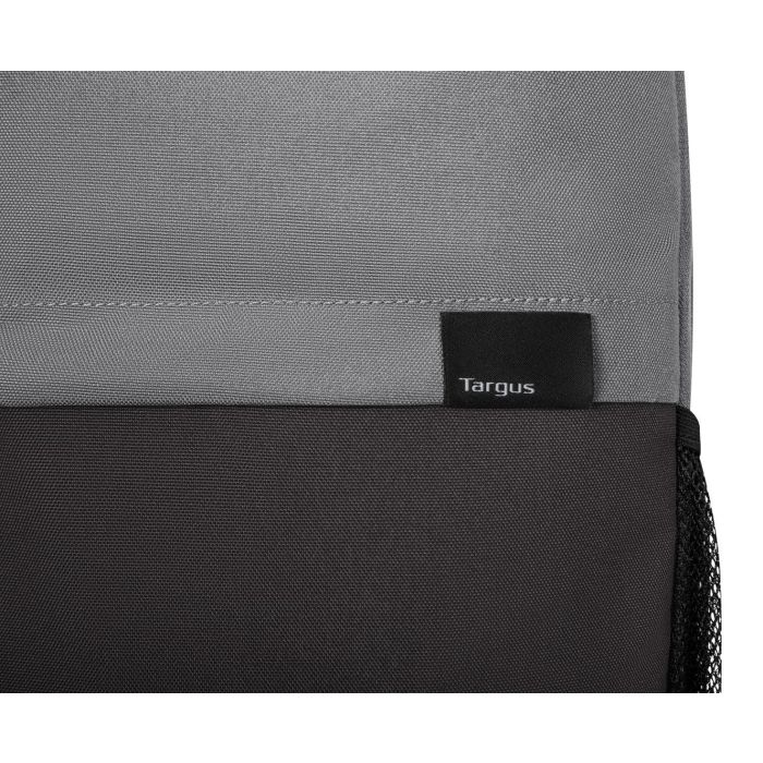 Targus Mochila Sagano Unisex para Portátiles de hasta 15.6" (39,6 cm), Diseño Monocromático Negro y Gris, Fabricada con PET Reciclado 5