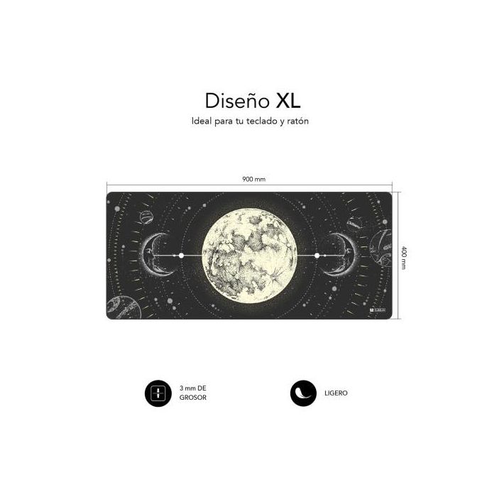 SUBBLIM Alfombrilla Lunar XL Mouse Pad 900x400x3 1