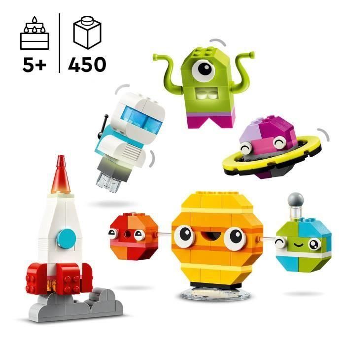 LEGO 11037 Classic Creative Planets - Juguete Set de Construcción del Sistema Solar con Lanzadera Cohete 1