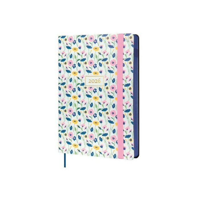 Finocam FA5-148x210 mm 1Dp Agenda Flexi Joy Tapa Blanda Fiona 2026 DIN A5 Diaria con Elástica y Cinta Punto