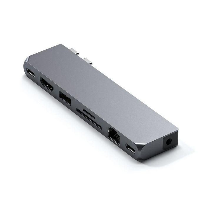 Satechi Pro Hub Max para MacBook Pro con USB-C PD 96W, HDMI 4K 60Hz, Gigabit Ethernet, USB-A 3.0, SD/MicroSD, USB-C Data, Audio 3.5mm 0 Satechi Pro Hub Max para MacBook Pro con USB-C PD 96W, HDMI 4K 60Hz, Gigabit Ethernet, USB-A 3.0, SD/MicroSD, USB-C Data, Audio 3.5mm 0