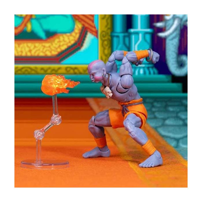 Figura street fighter ii dhalsim 2,17 cm, deluxe 3 Figura street fighter ii dhalsim 2,17 cm, deluxe 3