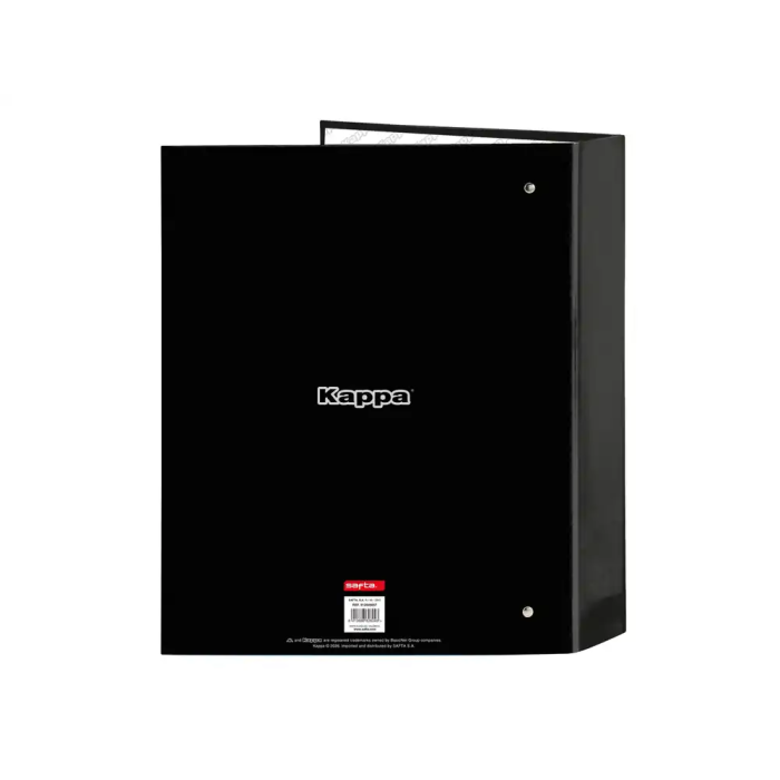 Safta Carpeta de Anillas Folio Lomo Ancho Kappa Grey 4 Anillas 40mm Carton Forrado 1