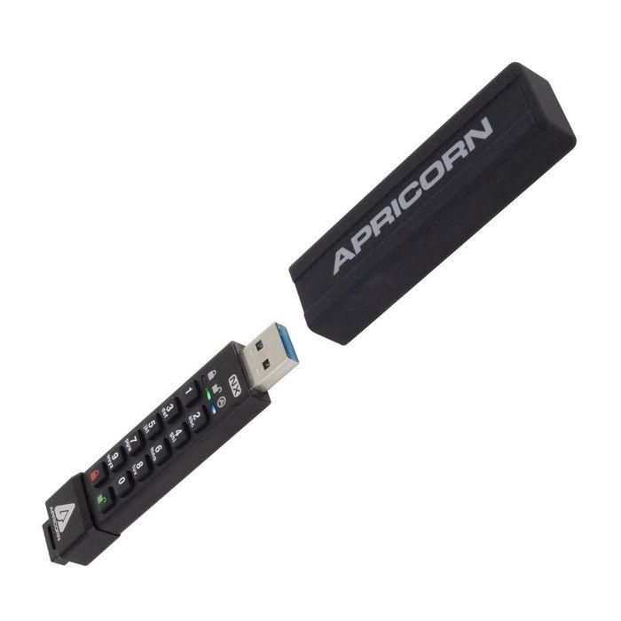 Apricorn 32GB, 77 MB/s read, 72 MB/s write, USB type A, Hardware encryption 2 Apricorn 32GB, 77 MB/s read, 72 MB/s write, USB type A, Hardware encryption 2