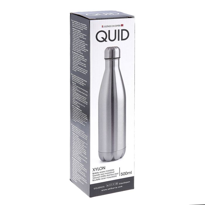 Botella Térmica Quid Xylon Acero 500 ml (12 Unidades) 2
