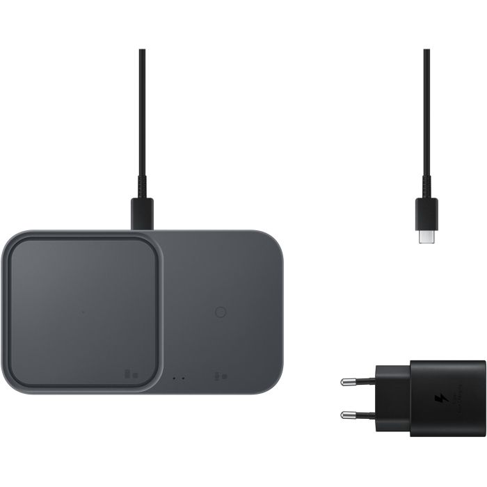 Samsung EP-P5400 Cargador Inalámbrico Duo 15W para Smartphone y Reloj Inteligente, Gris 6