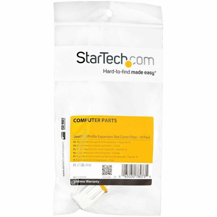 Cubierta protectora Startech PLATEBLANK Negro 1 Cubierta protectora Startech PLATEBLANK Negro 1