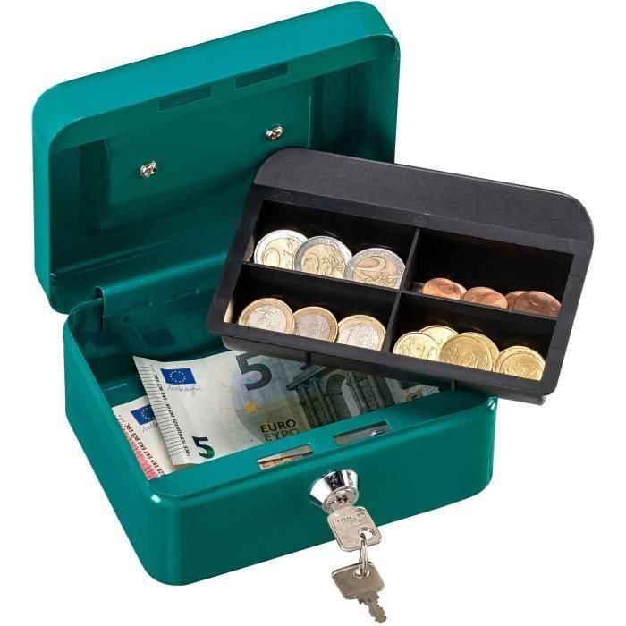 Burg Wachter AUC4003482106709 Caja de Monedas Money 5015 Verde con Apertura con Llave de Acero 4