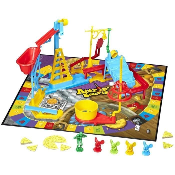 Mouse Catch, juego de mesa para niños, juego de mesa para niños de 6 años, Hasbro Gaming 1 Mouse Catch, juego de mesa para niños, juego de mesa para niños de 6 años, Hasbro Gaming 1