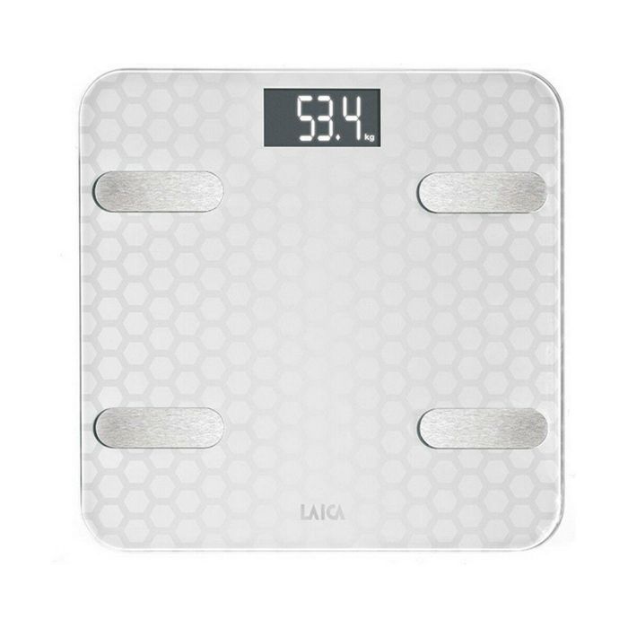Báscula Digital de Baño LAICA Blanco Plateado 9 Báscula Digital de Baño LAICA Blanco Plateado 9