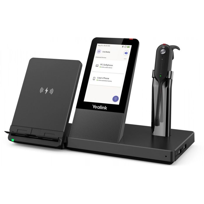 Yealink WH67 Auriculares Inalámbricos DECT para Oficina y Centro de Llamadas con Microsoft Teams