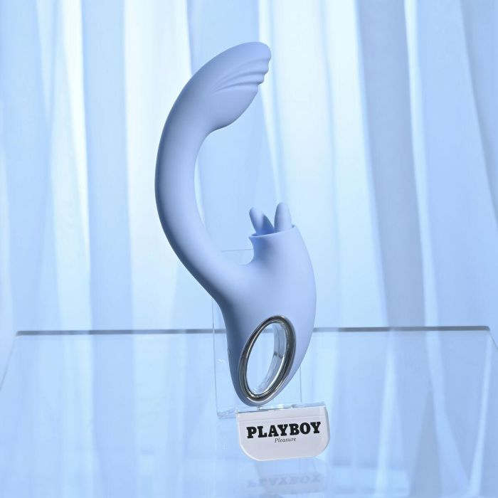 Vibrador Doble Estimulación Evolved Playboy Azul 12 Vibrador Doble Estimulación Evolved Playboy Azul 12