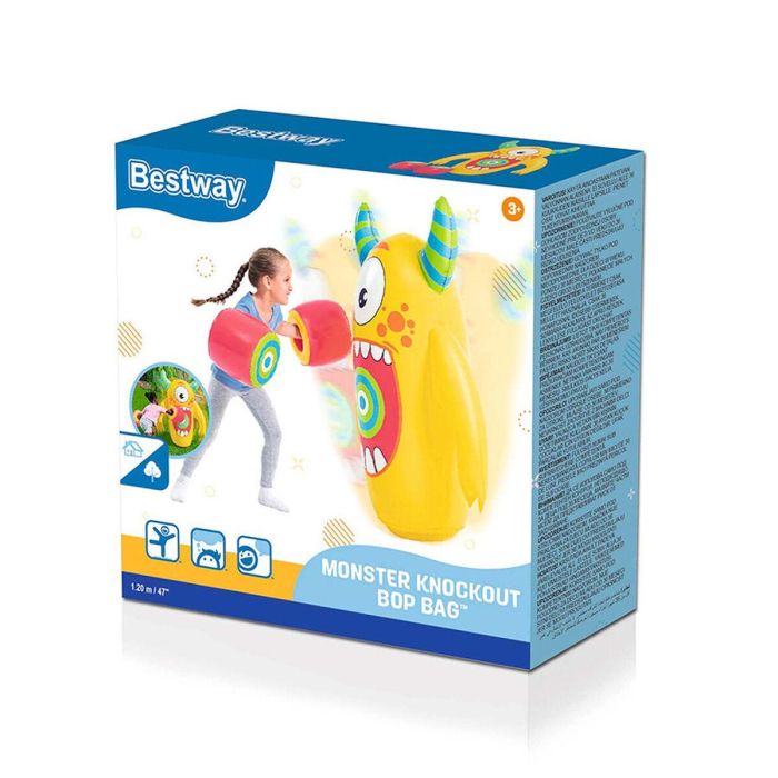 Bestway Punching Hinchable Monstruo 120 cm +3 Años Interior y Jardin 52545 2