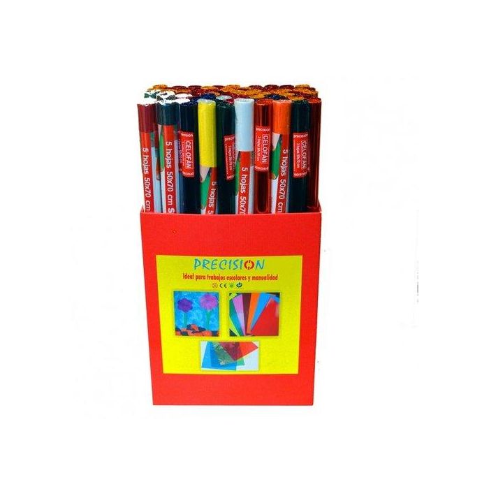 Papel Charol Comercial Garriga Rollo 50X70 Expositor De 70