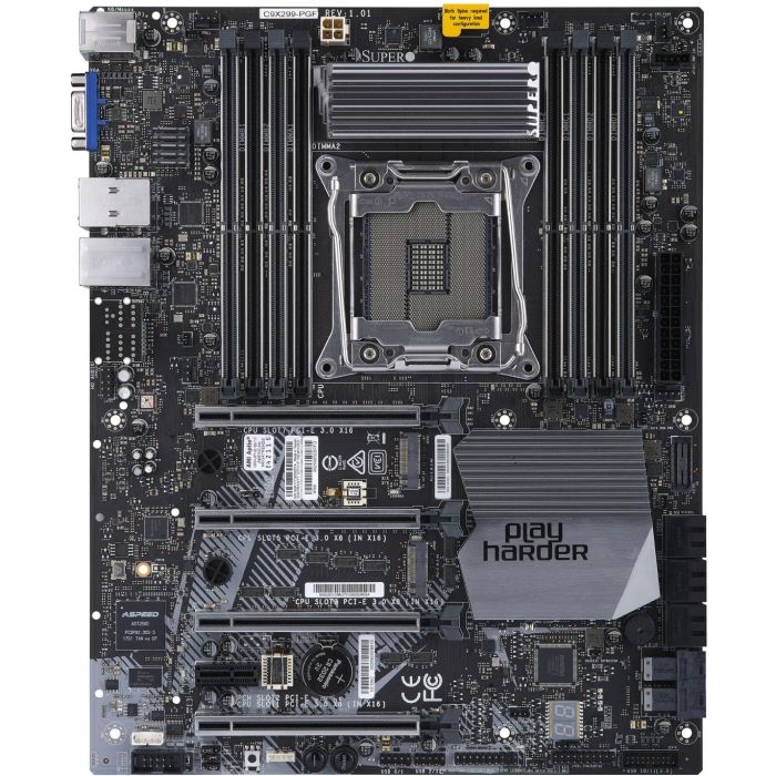 Supermicro Mainboard C9X299-RPGF ATX Sockel 2066 Bulk 0 Supermicro Mainboard C9X299-RPGF ATX Sockel 2066 Bulk 0