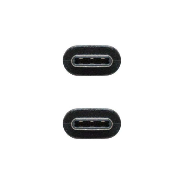 Nanocable 10.01.2301-L150 Cable USB 2.0 Tipo-C Macho-Macho, 1.5m Negro, Carga 3A, 480Mbps, Compatible Thunderbolt 3 2