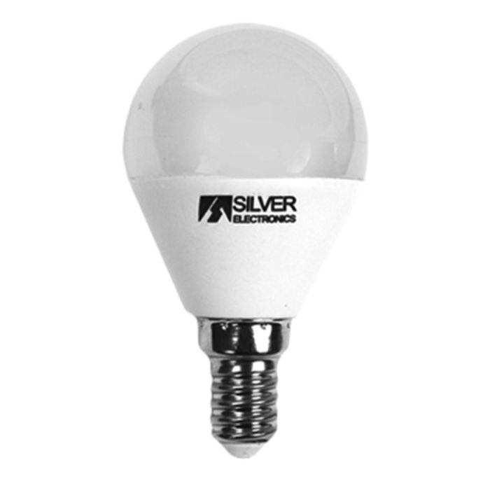 Silver Bombilla Led Decorativa Esférica 5W E14 Luz Cálida 3000K