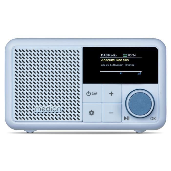 Mini radio - MEDION - DAB/FM - Mono 2W RMS - Azul 0 Mini radio - MEDION - DAB/FM - Mono 2W RMS - Azul 0