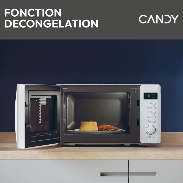 Candy CMWA20SDLW Microondas Monofunción Idea 20L 700W con Display Digital y 8 Programas Automáticos Blanco 4 Candy CMWA20SDLW Microondas Monofunción Idea 20L 700W con Display Digital y 8 Programas Automáticos Blanco 4