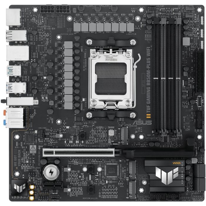 Asus TUF GAMING B850M-PLUS WiFi 90MB1IY0-M0EAY0 Placa Base Micro ATX Socket AM5 DDR5 PCIe 5.0 para AMD Ryzen 1