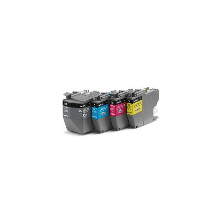 Brother LC422XLVALDR Cartuchos de Tinta Originales Multipack Alto Rendimiento Negro 3000 p., Cian/Magenta/Amarillo 1500 p. 1