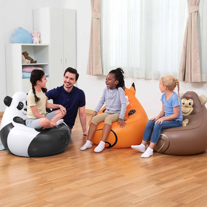 Bestway Sillon Hinchable Gigante Animales 72x72x64 cm +3 Años Interior y Jardin 75116 1 Bestway Sillon Hinchable Gigante Animales 72x72x64 cm +3 Años Interior y Jardin 75116 1