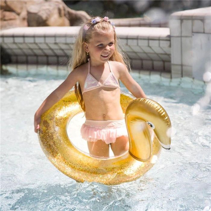 Flotador Hinchable Swim Essentials Glitter Dorado 70 cm