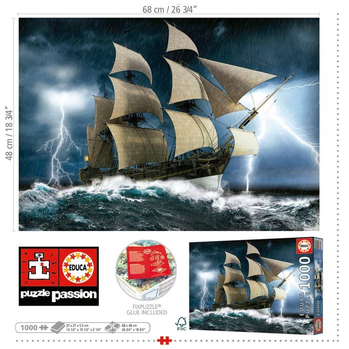 Educa Puzzle 1000 Piezas Tormenta Perfecta 19556 2