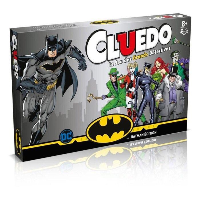 Winning Moves Batman Cluedo Juego de Mesa Misterio DC Comics 2-6 Jugadores Edición Especial con 6 Gadgets de Batman 8+ años
