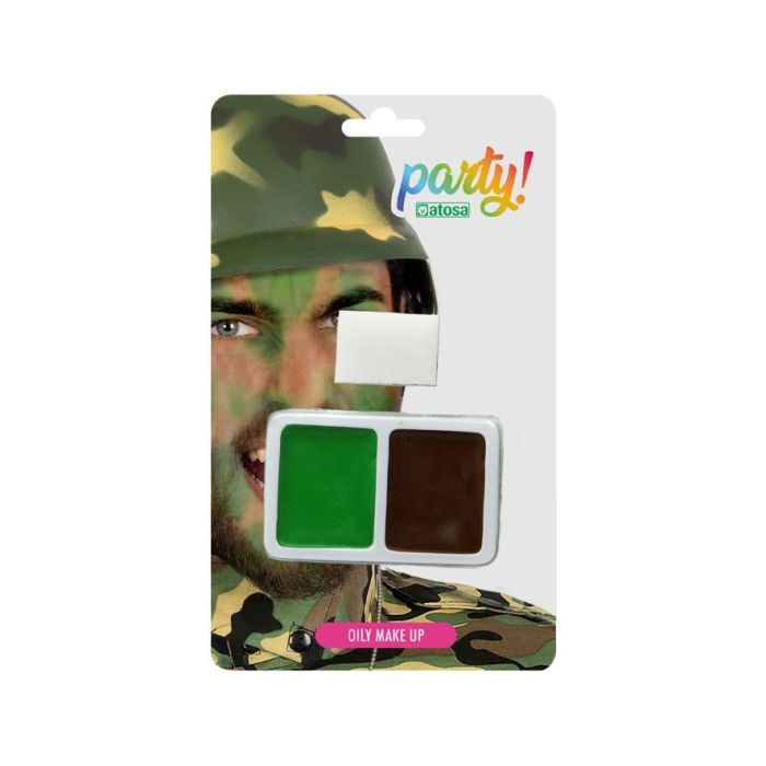 Kit Maquillaje Militar Camuflaje Carnaval