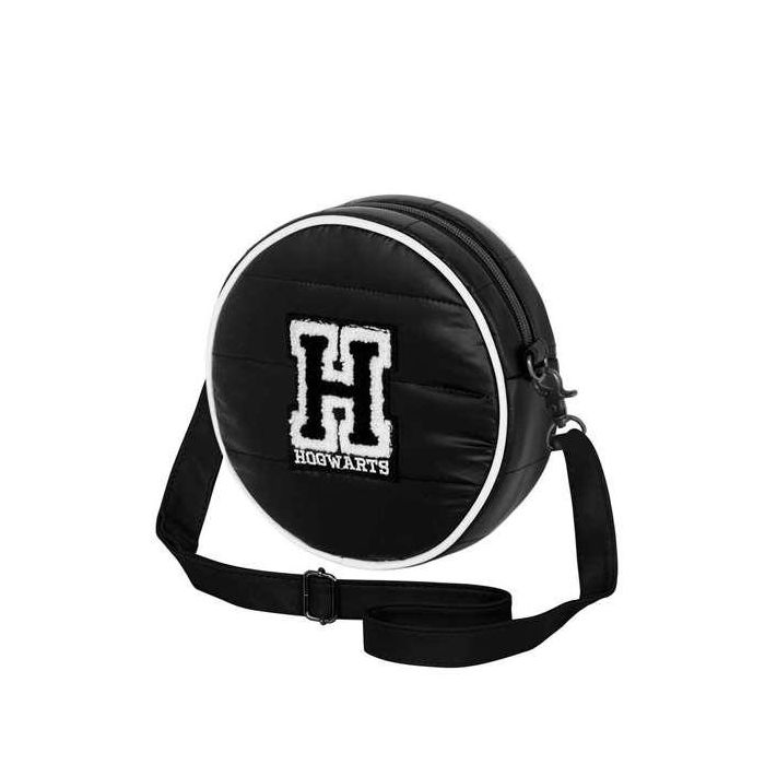Harry Potter Bolso Bandolera Redondo Padding Negro 18,5x18,5x5cm 4 Harry Potter Bolso Bandolera Redondo Padding Negro 18,5x18,5x5cm 4