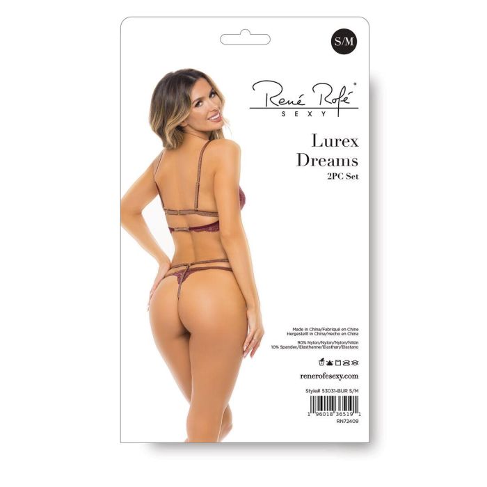 Conjunto de Lencería René Rofé Rojo (M/L) 4 Conjunto de Lencería René Rofé Rojo (M/L) 4