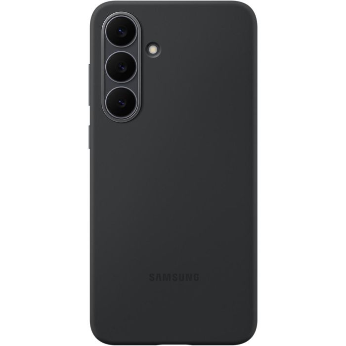 Samsung Funda de Silicona para Galaxy S25 FE, Protección Antiamarilleamiento, Resistente al Polvo, Negro