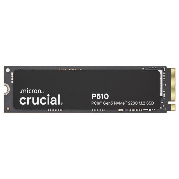 Crucial CT1000P510SSD8 Disco Duro Interno Sólido SSD 1TB NVMe PCIe 5.0 M.2 2280 para Gaming y PC de Alto Rendimiento